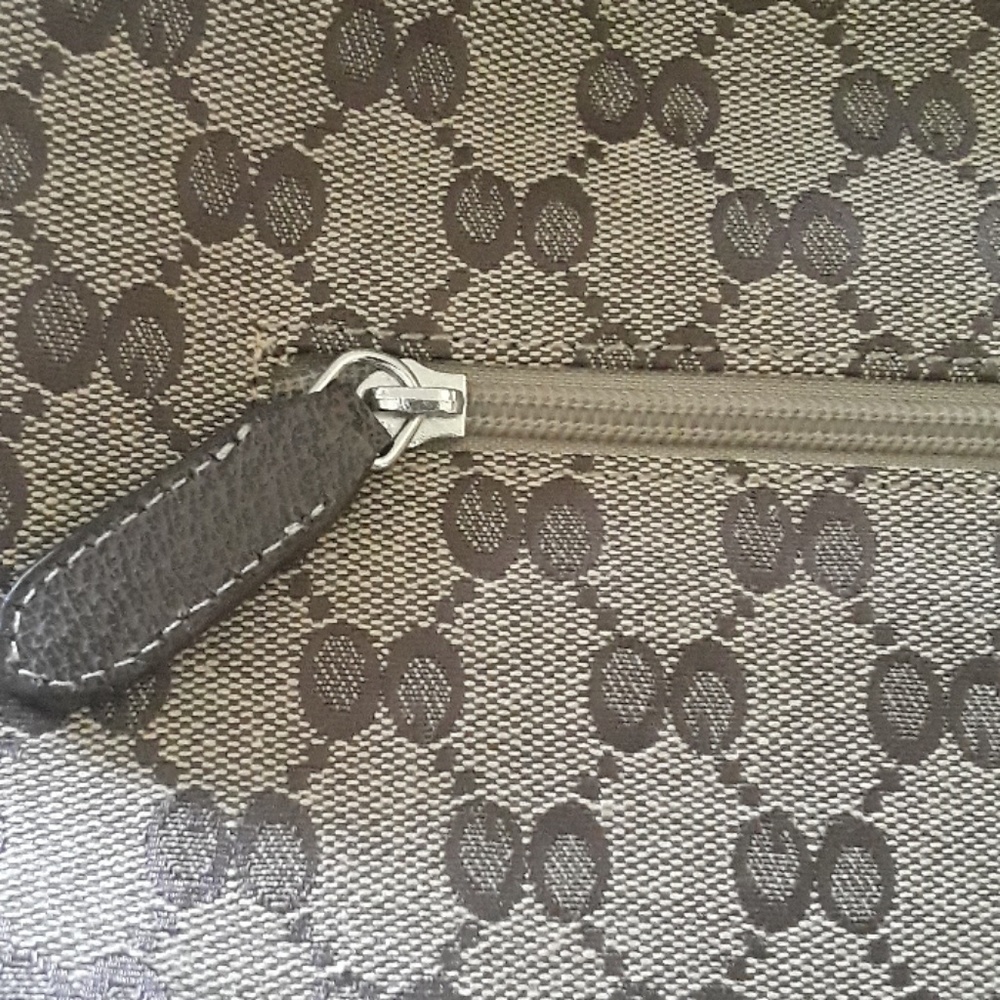 Women's Brown Jacquard Handbag - Picture 4 of 5